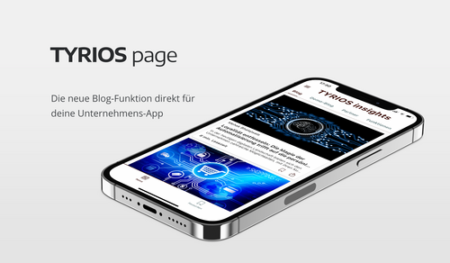 With TYRIOS page directly on your mobile device